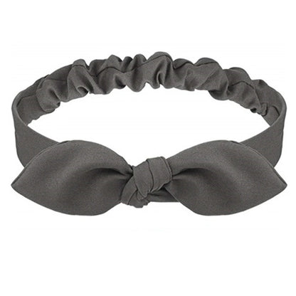 Boho Vintage Cross-Knot Elastic Headband for Women – Soft Solid Turban Hair Band