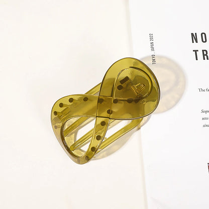 Infinity 8-Shape Hair Claw Clip – Elegant Minimalist Updo Holder for Women