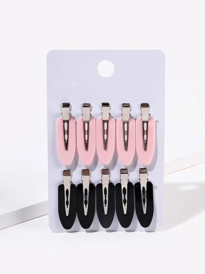 No-Crease Makeup Hair Clips – Anti-Slip Beauty Sectioning Clips