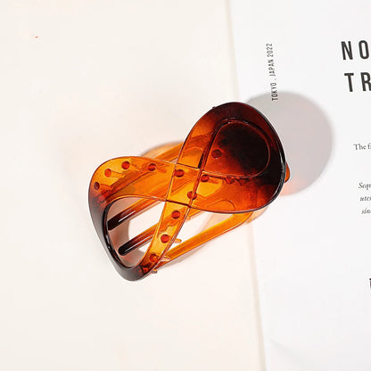 Infinity 8-Shape Hair Claw Clip – Elegant Minimalist Updo Holder for Women