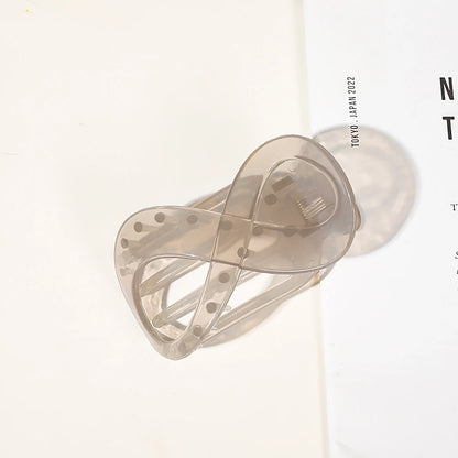 Infinity 8-Shape Hair Claw Clip – Elegant Minimalist Updo Holder for Women